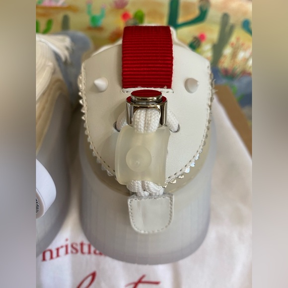 Christian Louboutin Arpoador Flat, Suede Sneakers, Blue/Wht, Men’s EU 43/US 10 - Picture 13 of 16